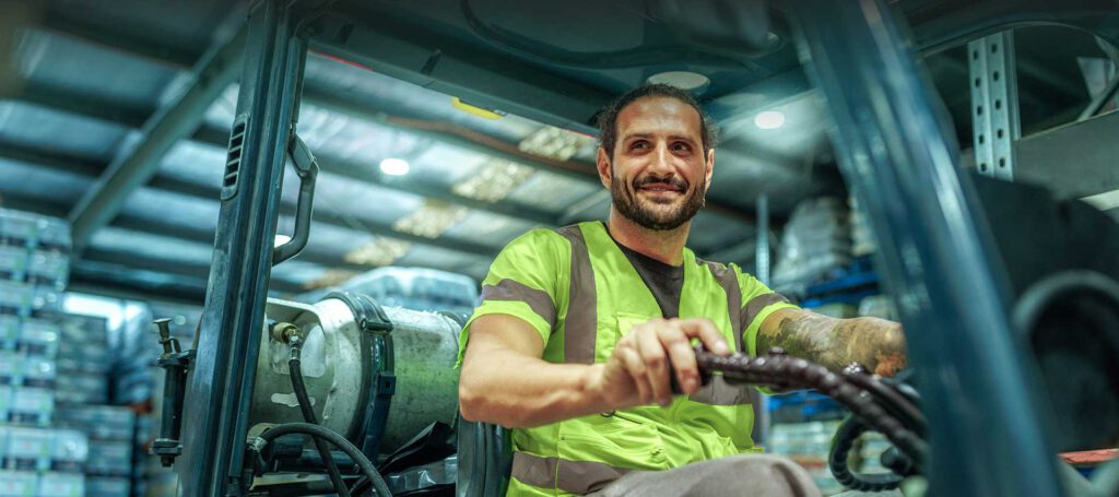 Forklift driver