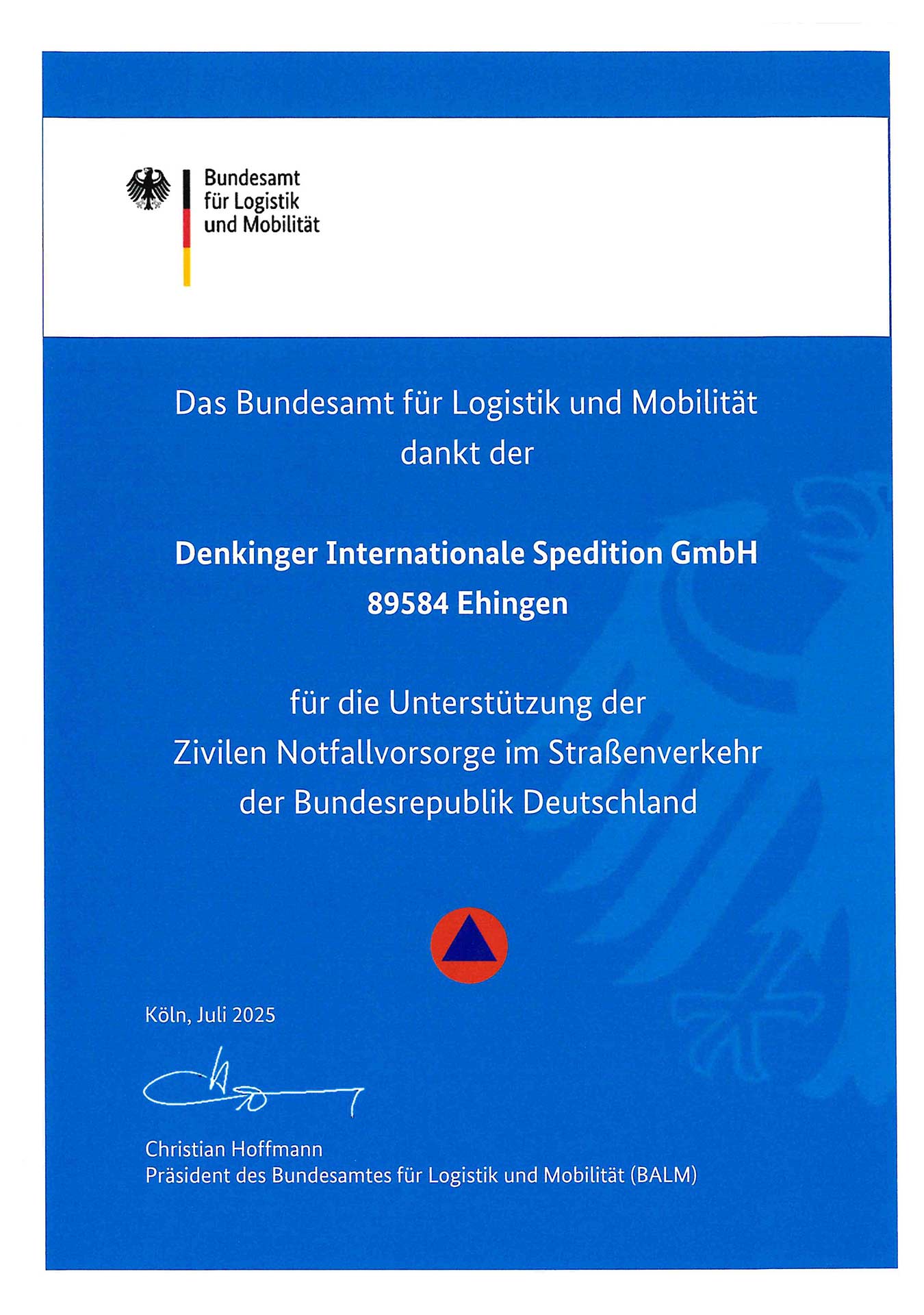 BALM Auszeichnung