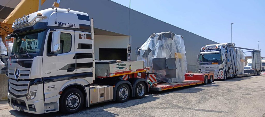 LKW im Einsatz Projektlogistik