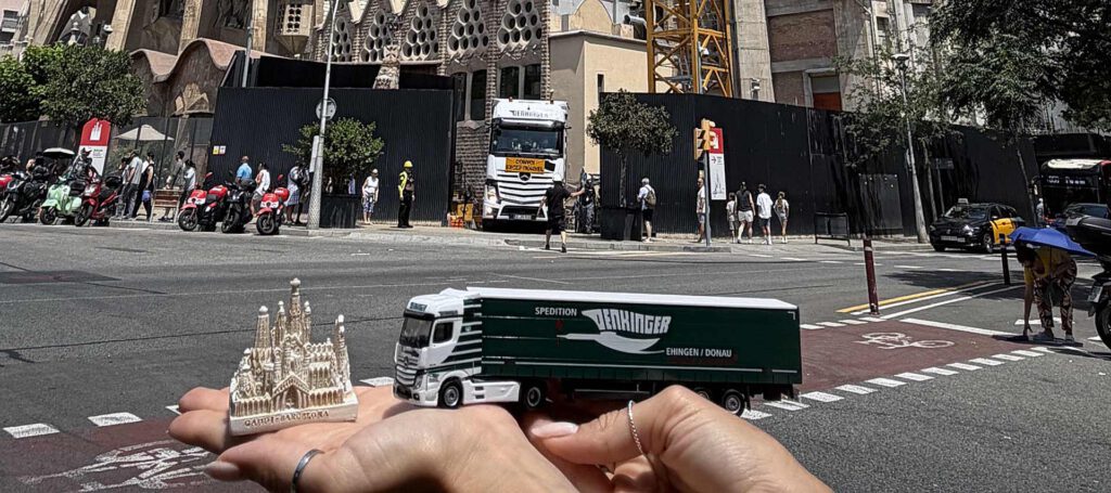 Sagrada lkw anlieferung denkinger